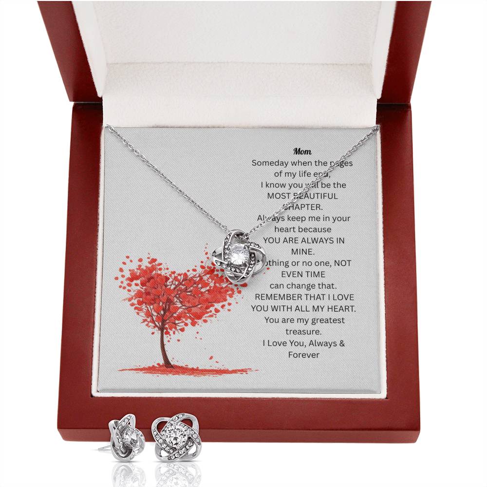 Love Knot Earring & Necklace Set PARTNER