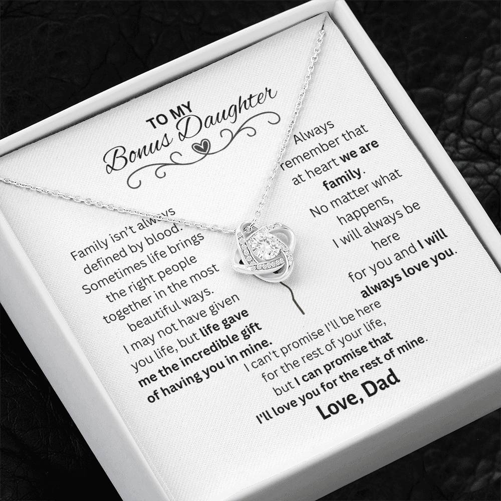 Love Knot Necklace (Yellow & White Gold Variants)