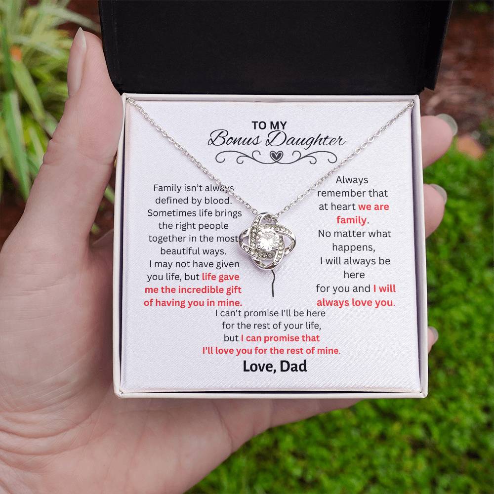 Love Knot Necklace (Yellow & White Gold Variants)